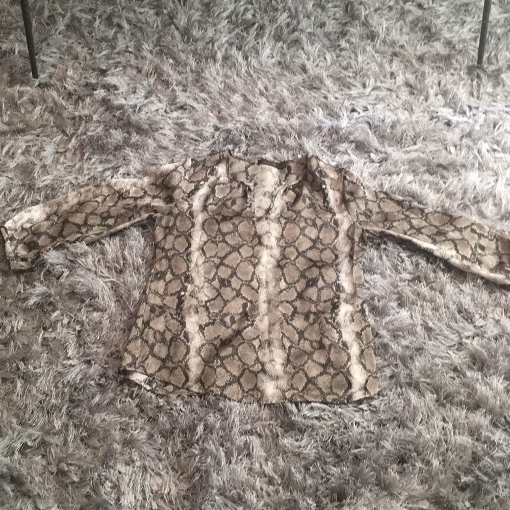 Animal print blouse